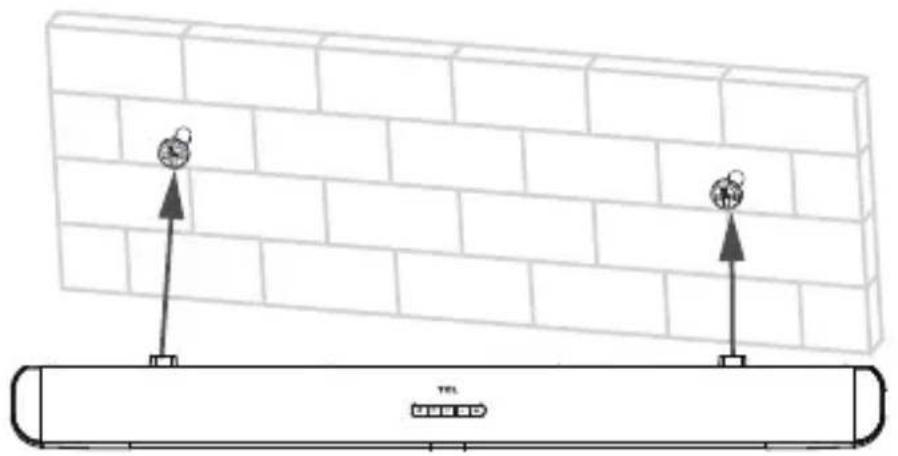 TCL TS7010 - Monter l'unité principale de votre barre de son sur le mur - 4