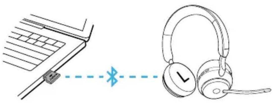 JABRA Evolve2 65 - Connexion à un ordinateur - 1