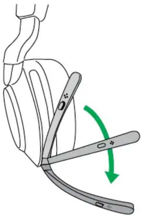 JABRA Evolve2 85 - Positionner la perche micro - 1