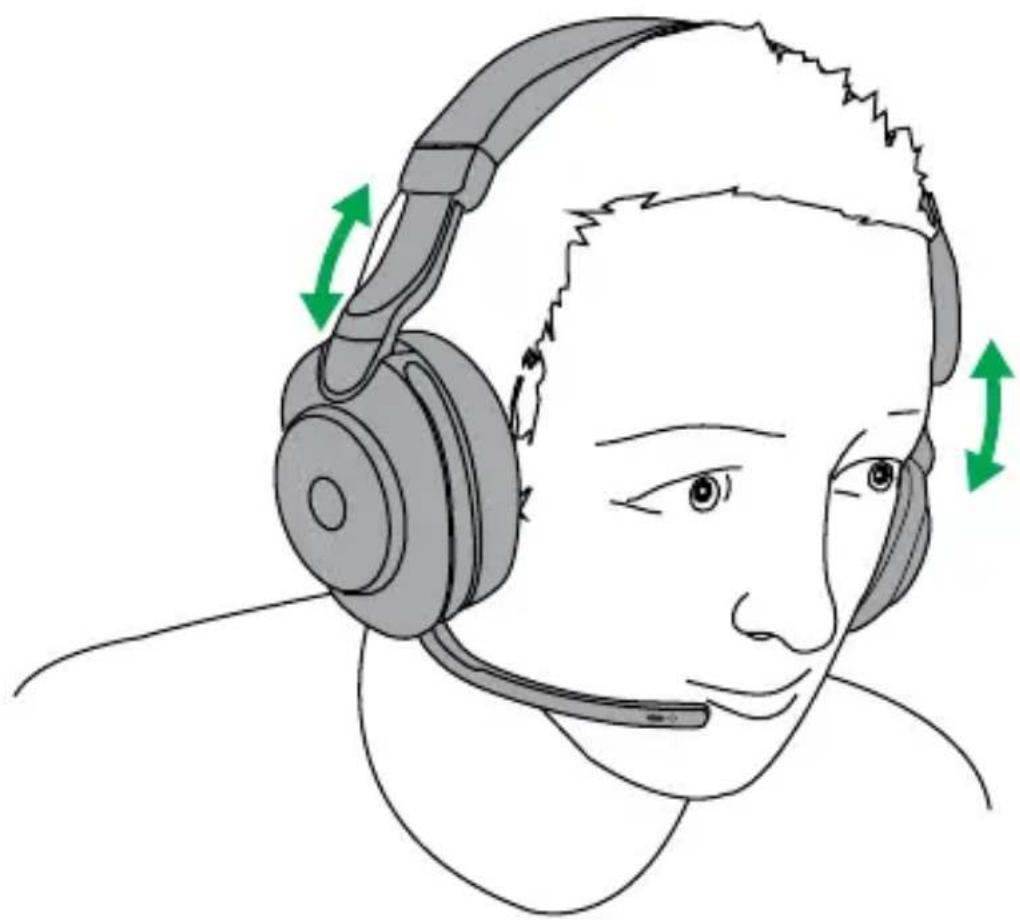 JABRA Evolve2 85 - Ajuster le casque - 1