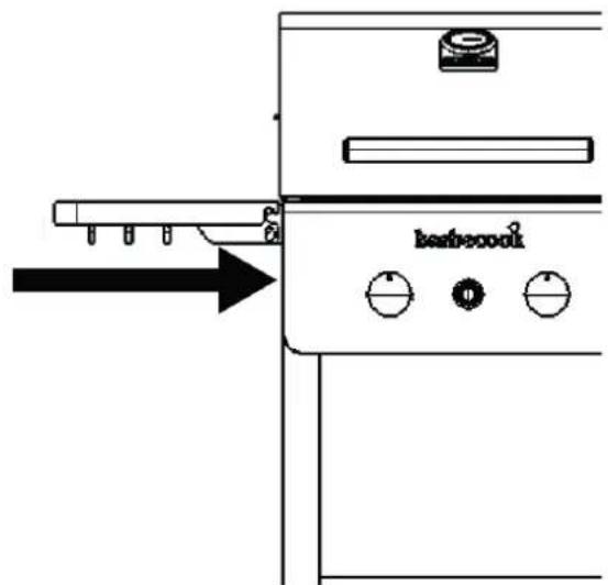 BARBECOOK Spring 3212 - Tilslutting af slangen til encheden - 1