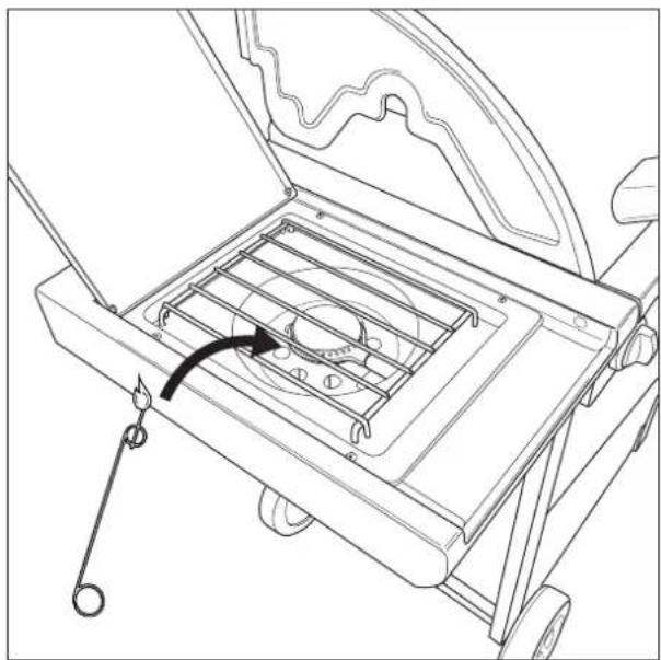 BARBECOOK Spring 3212 - U TILIZAR UNA CERILLA - 1