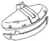 MAKITA DUR369LZ - Korrekte Kombination von Schneidwerkzeug und Schutzhaube - 5