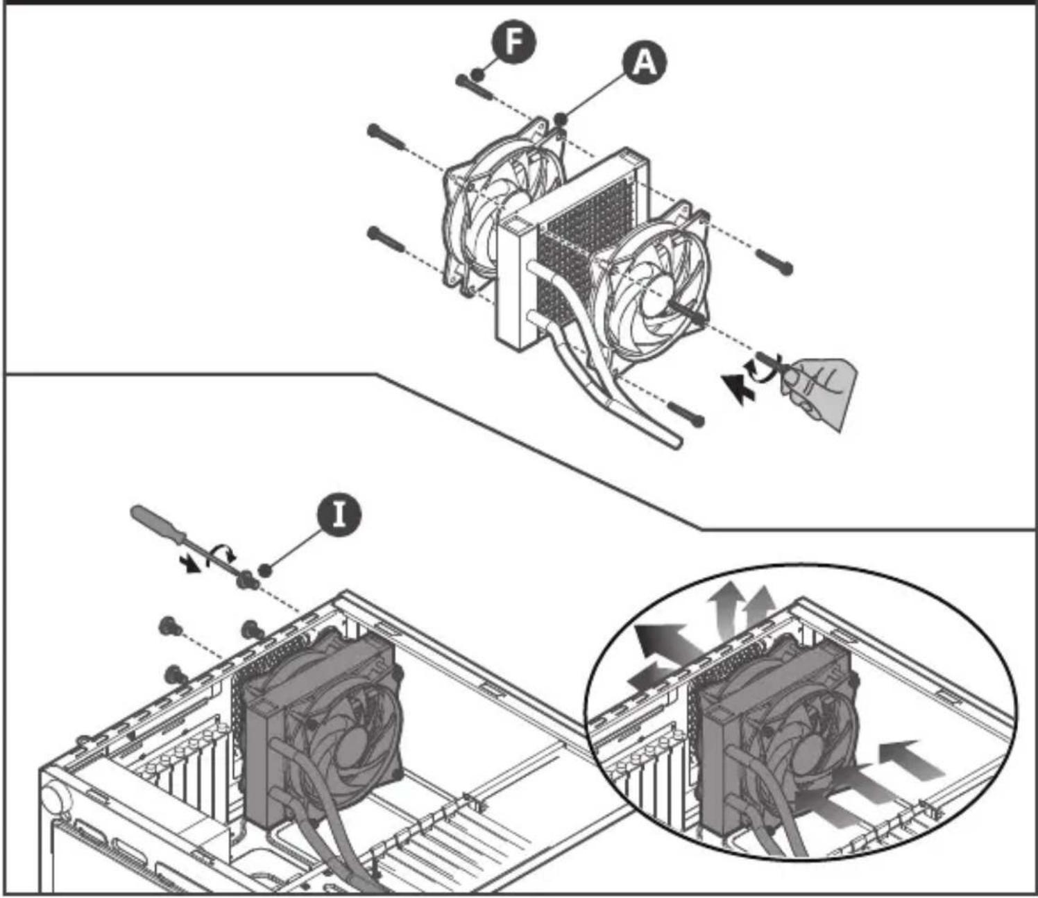 COOLER MASTER MasterLiquid ML120L RGB - THE 2ND FAN IS OPTIONAL - 1