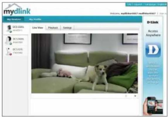 D-LINK DCS2330L - PORTAL mydlink - 1