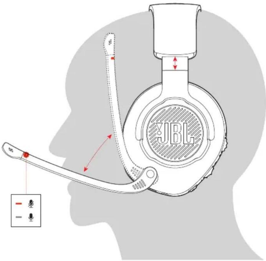 JBL Quantum 400 - PORT DE VOTRE CASQUE-MICRO - 1