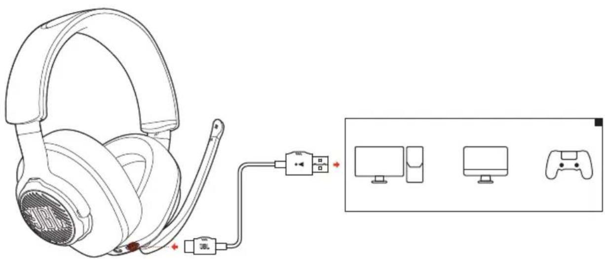 JBL Quantum 400 - AVEC UNE CONNEXION USB - 1