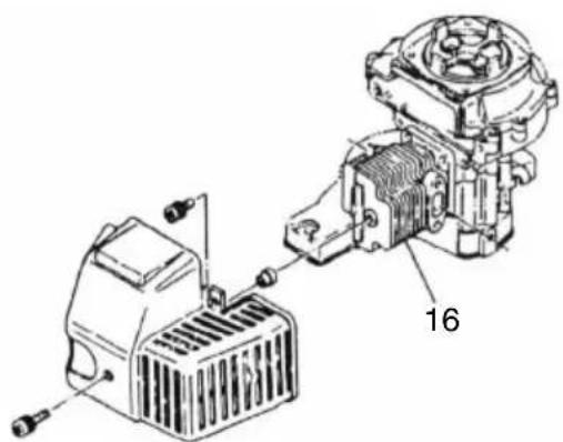 Tanaka THT2530 - Limpieza de las aletas del cilindro (Fig. 20) - 2