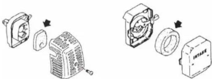 Tanaka THT2530 - Air filter (Fig. 14) - 1