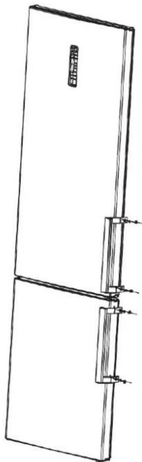 TEKA NFL 430 S - Instalação das pegas (opcional) - 5
