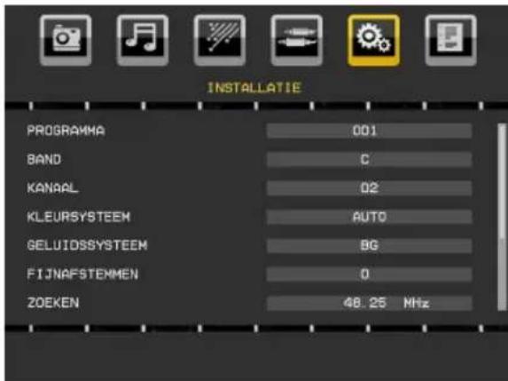 TELEFUNKEN TFX1646D857U - Installatiemenu - 1