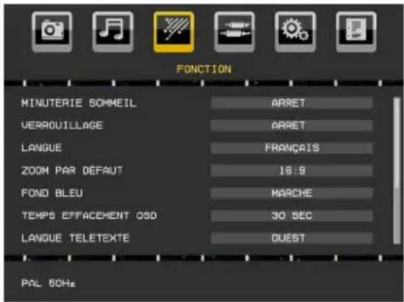 TELEFUNKEN TFX1646D857U - Menu Option - 1