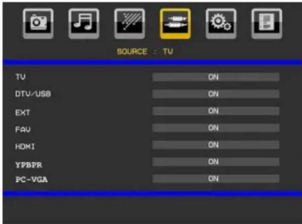 TELEFUNKEN TFX1646D857U - Menu Source - 1