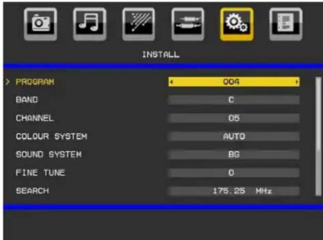 TELEFUNKEN TFX1646D857U - Install Menu - 1
