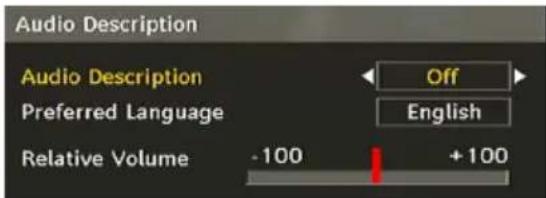 TELEFUNKEN TFX1646D857U - Audio Description (Optional) - 1