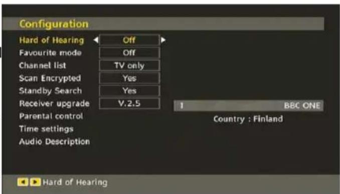 TELEFUNKEN TFX1646D857U - Configuration - 1