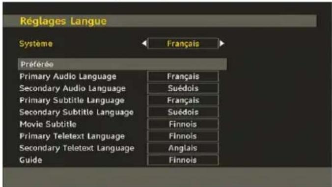 TELEFUNKEN TFX1646D857U - Paramètres linguistiques - 1