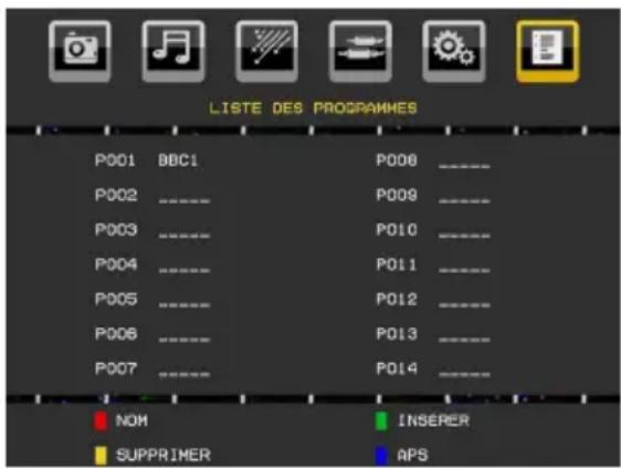 TELEFUNKEN TFX1646D857U - Tableau des programmes - 1