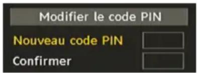 TELEFUNKEN TFX1646D857U - Paramétrage du code PIN - 1