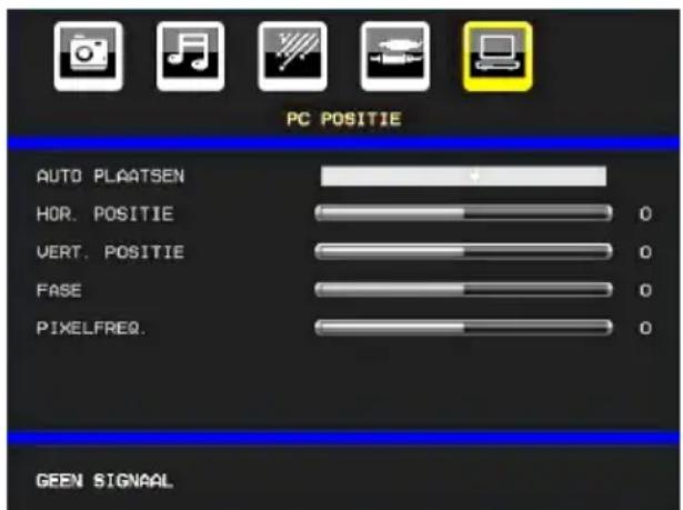 TELEFUNKEN TFX1646D857U - PC-VGA Positiemenu - 1