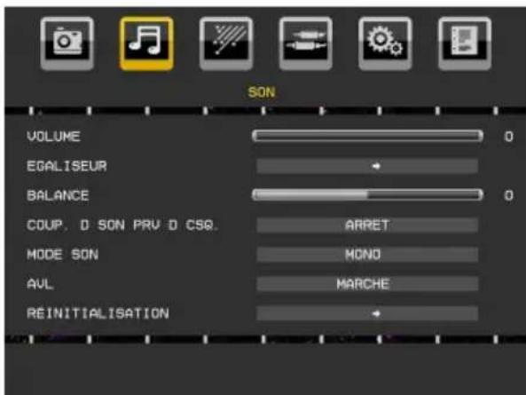 TELEFUNKEN TFX1646D857U - Menu Son - 1