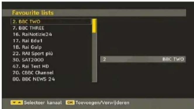 TELEFUNKEN TFX1646D857U - Favorieten instellen - 1