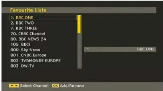 TELEFUNKEN TFX1646D857U - Setting Favourites - 1