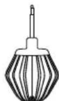 SILVERCREST SKM 600 A1 - Kneading hook, whisk and beater - 3
