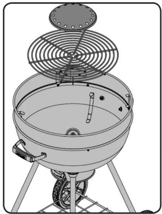 Napoleon Pro Charcoal Leg - x6 - 11