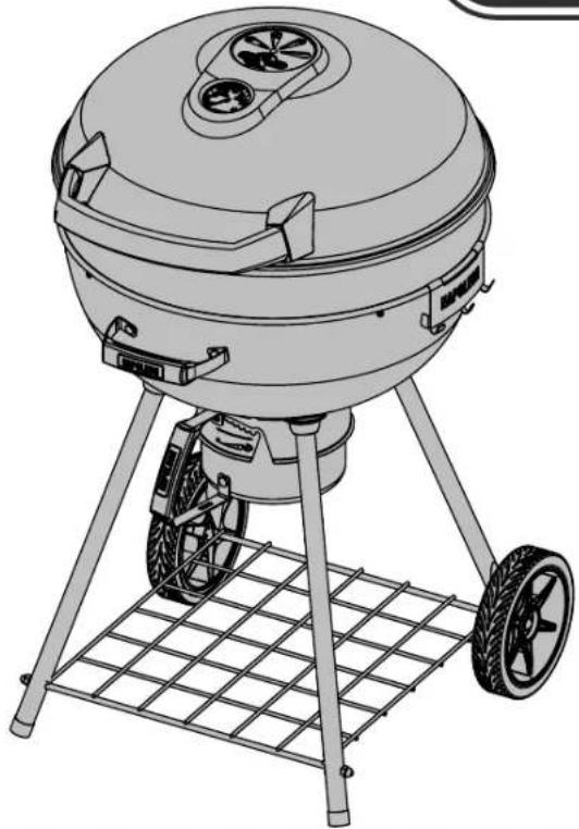 Napoleon Pro Charcoal Leg - PARRILLA A CARBÓN PARA EXTERIORES - 3