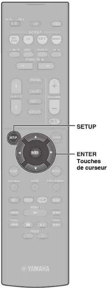 YAMAHA YHT5950U - Fonctionnement de base du menu Option - 2
