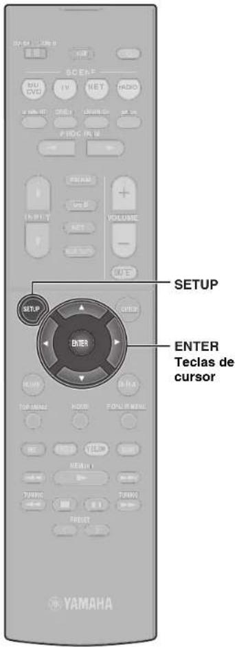 YAMAHA YHT5950U - Funcionamiento básico del menú Option - 3