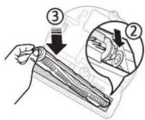 SAMSUNG Powerbot R7065 - Limpieza del cepillo y de la herramienta de activacion automatica - 6