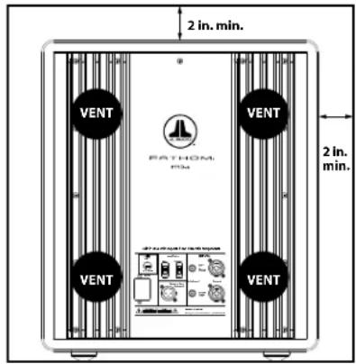 JL Audio Fathom f112 V2 - SPECIAL CONSIDERATIONS FOR BUILT-IN INSTALLATIONS - 1