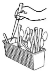 Roper RUD1000DB1 - Loading the Silverware Basket - 1