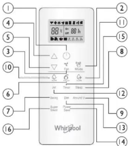 WHIRLPOOL SPIW4122 - PRZYCISK SUPER SILENT - 1