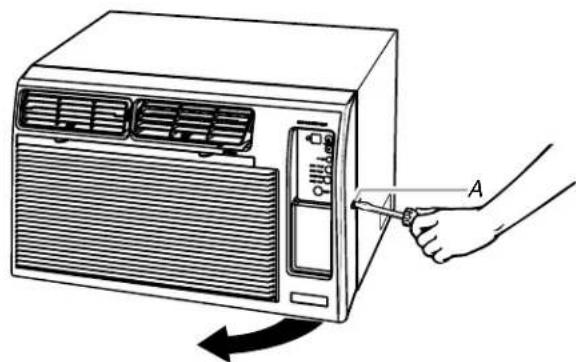 WHIRLPOOL ACE114PP0 - Cleaning the Front Panel - 1