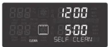 LG LWS3063BD - Displays for the SELF CLEAN mode - 1