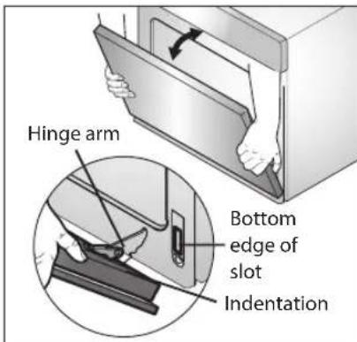LG LWS3063BD - Replacing the Door - 1