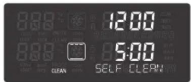 LG LWS3063BD - Écran pour le mode Auto-nettoyage - 1