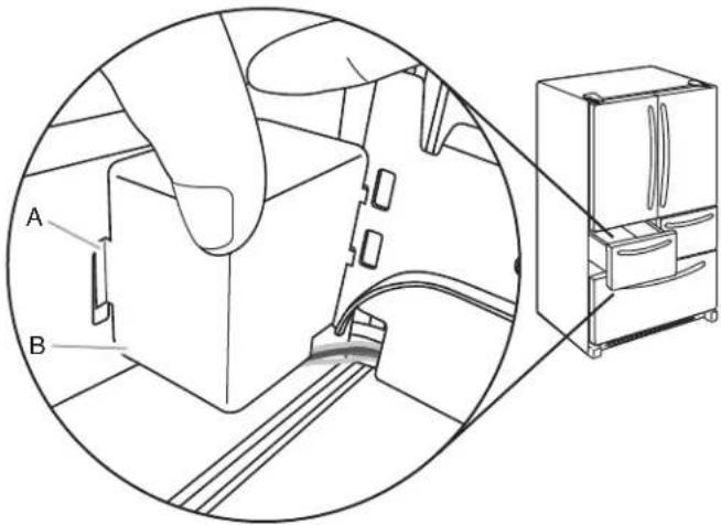 WHIRLPOOL WRV986FDEM - Dépose des facades de tiroir - 2