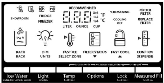 WHIRLPOOL WRV986FDEM - Uso de los controlles - 1