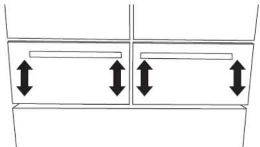 WHIRLPOOL WRV986FDEM - Step 1 - Adjust the Printer Flants Up/Down - 1