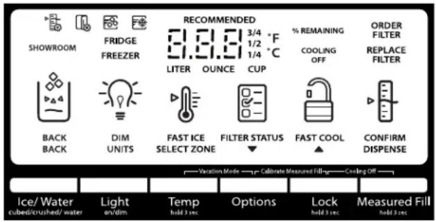 WHIRLPOOL WRV986FDEM - Utilisation des commandes - 1