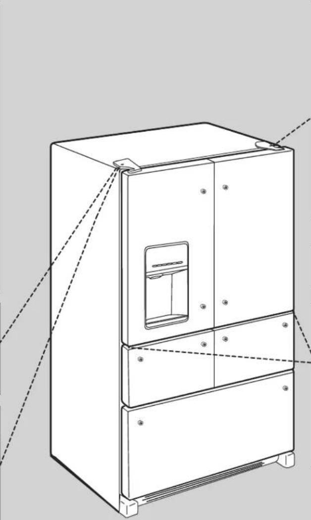 WHIRLPOOL WRV986FDEM - como qitar y volver aponer la puerta en su lugar - 4