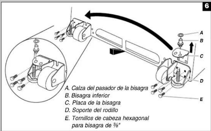 WHIRLPOOL WRB329DMBM - Cambio del sentido de abertura de las puertas (optional) - 5