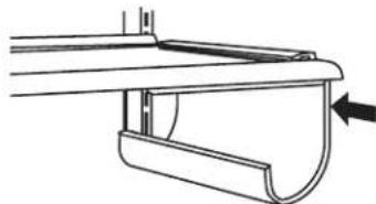 KITCHENAID KBSD608ESS - Para retirar y volver a colocar el portobotellas: - 1