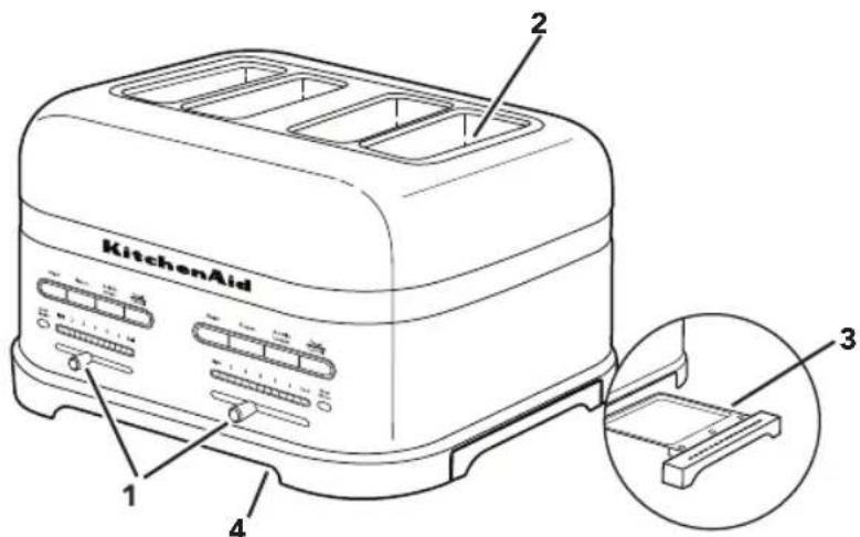 KITCHENAID KMT4203FP - PIÉCES ET CARACTÉRISTIQUES - 1