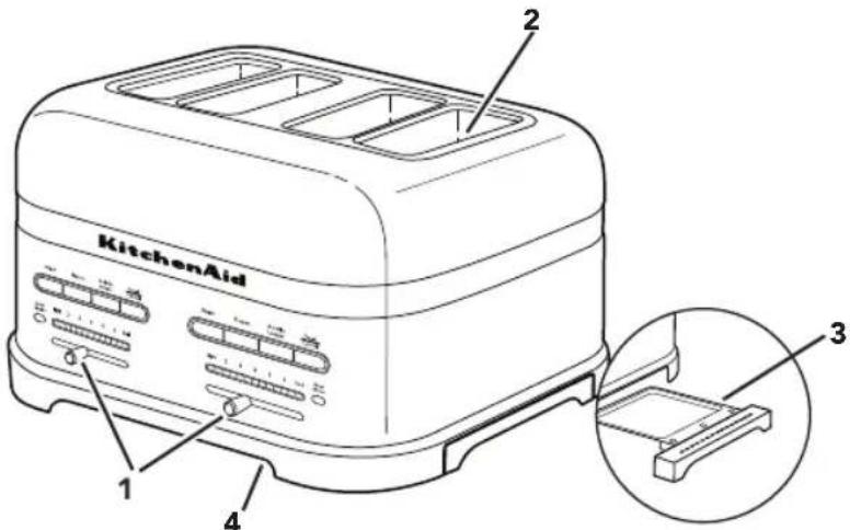 KITCHENAID KMT2203OB - PIÈCES ET CARACTÉRISTIQUES - 1