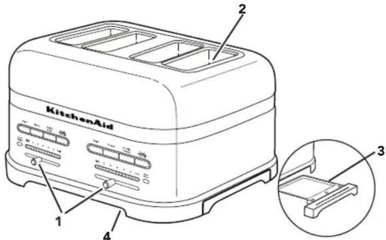 KITCHENAID KMT2203OB - PARTS AND FEATURES - 1